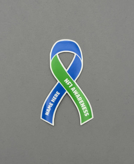 NF1 Awareness Custom Ribbon Sticker | Neurofibromatosis Type 1