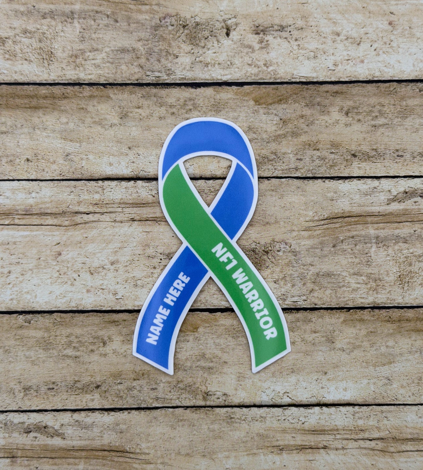 NF1 Warrior Custom Ribbon Sticker | Neurofibromatosis Type 1