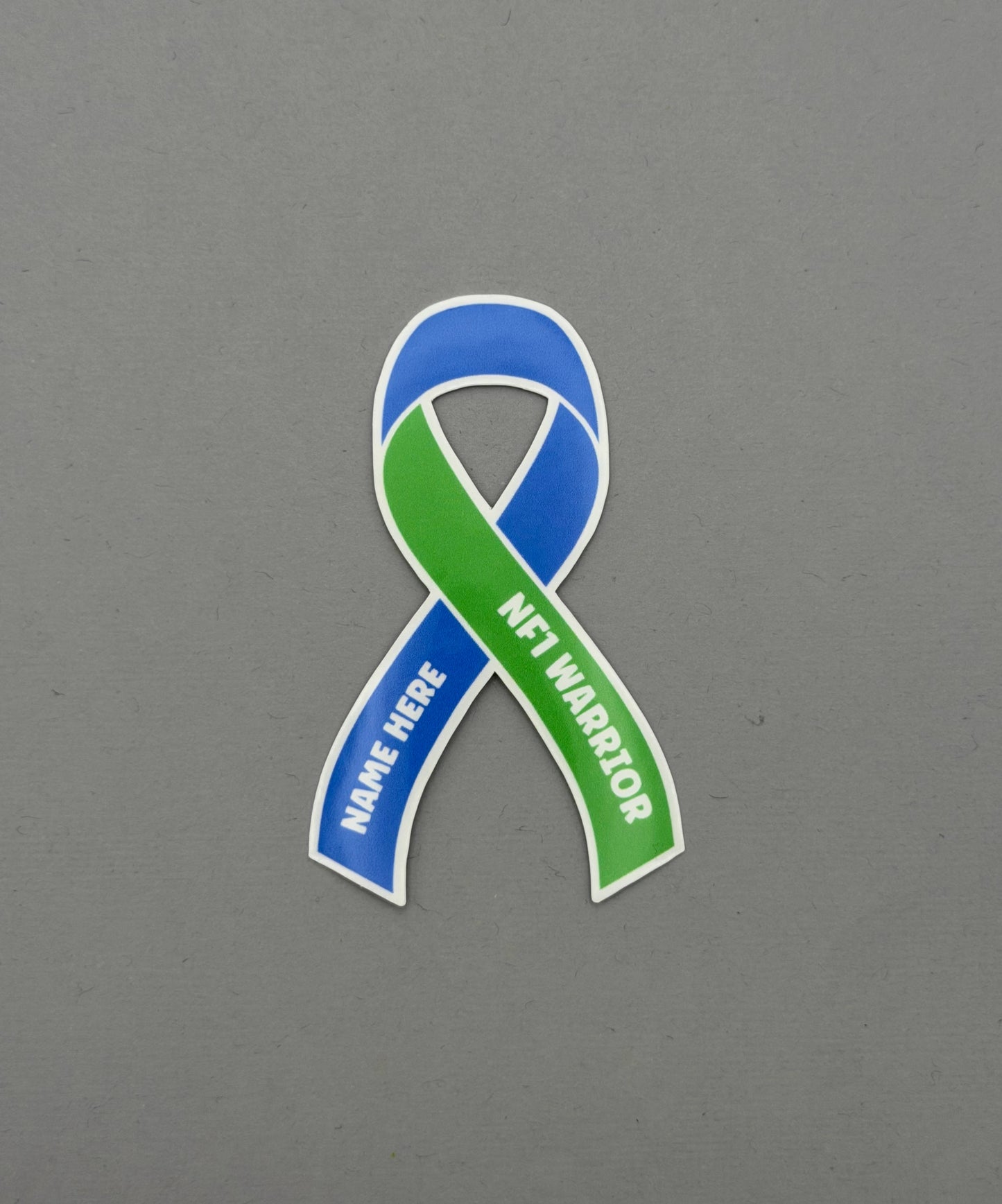 NF1 Warrior Custom Ribbon Sticker | Neurofibromatosis Type 1