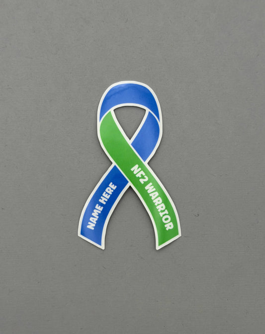 NF2 Warrior Custom Ribbon Sticker | Neurofibromatosis Type 2