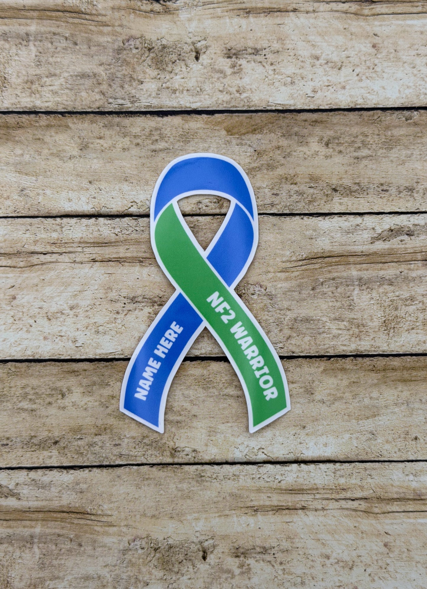 NF2 Warrior Custom Ribbon Sticker | Neurofibromatosis Type 2