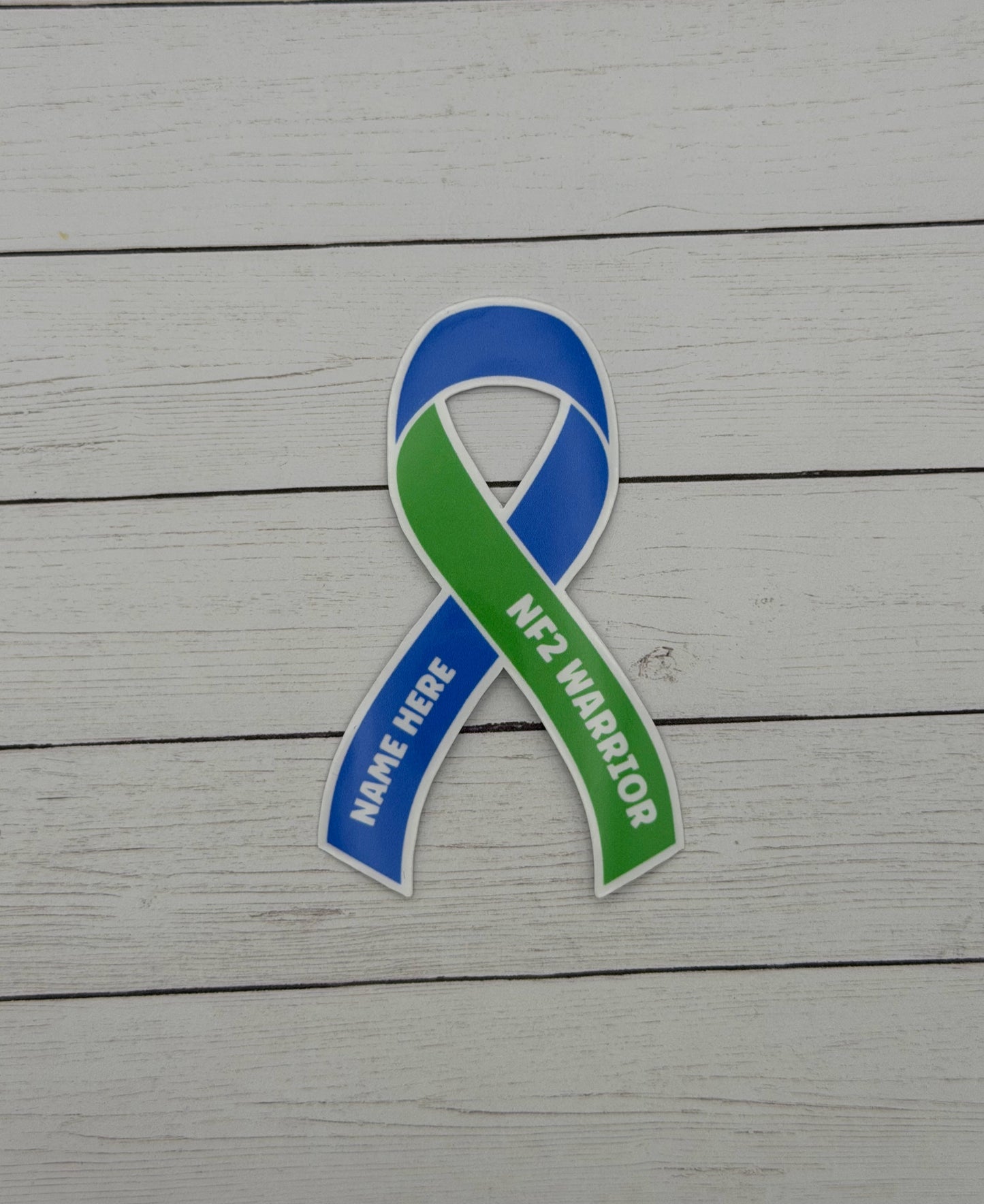 NF2 Warrior Custom Ribbon Sticker | Neurofibromatosis Type 2