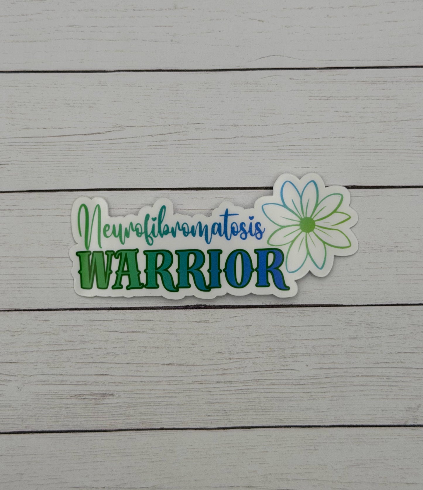 Neurofibromatosis Warrior Flower Sticker