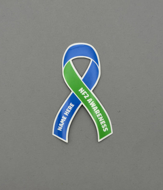 NF2 Awareness Custom Ribbon Sticker | Neurofibromatosis Type 2