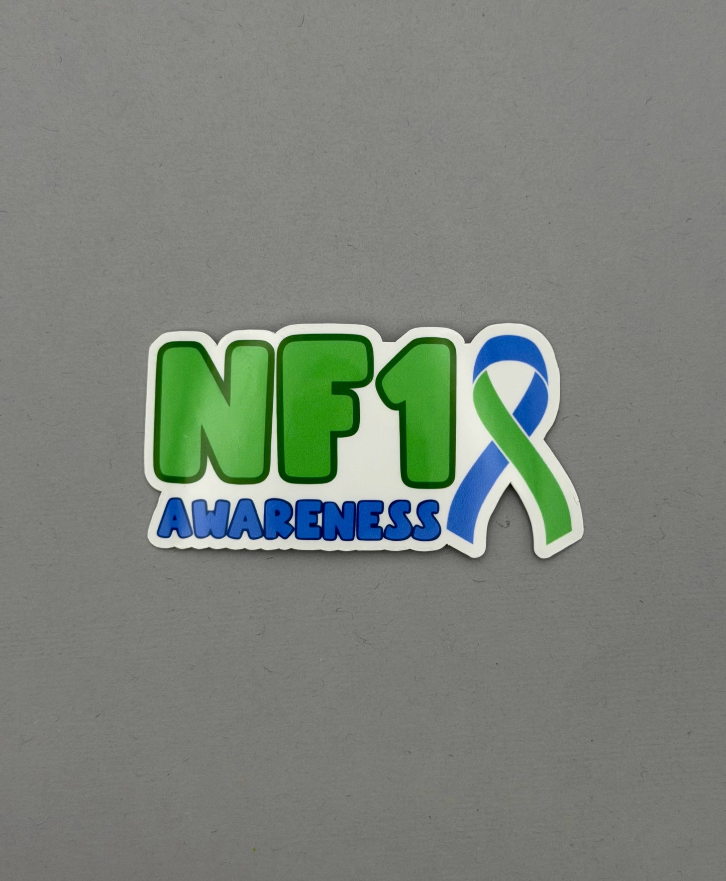 NF1 Awareness with Ribbon Sticker | Neurofibromatosis Type 1