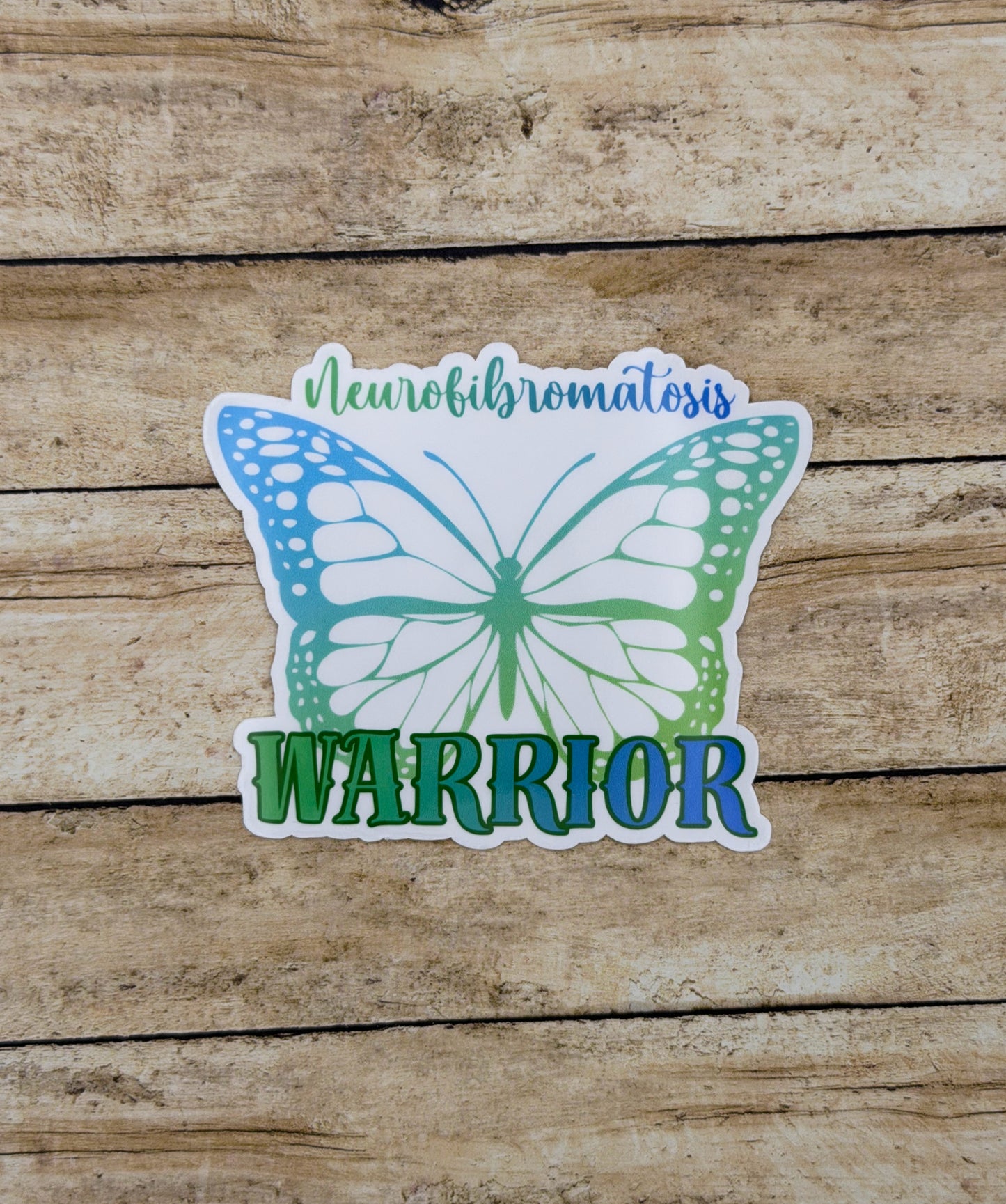 Neurofibromatosis Warrior Butterfly Sticker