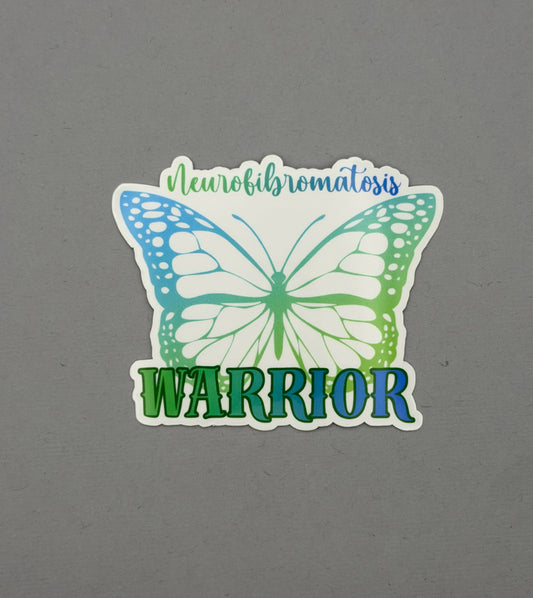 Neurofibromatosis Warrior Butterfly Sticker