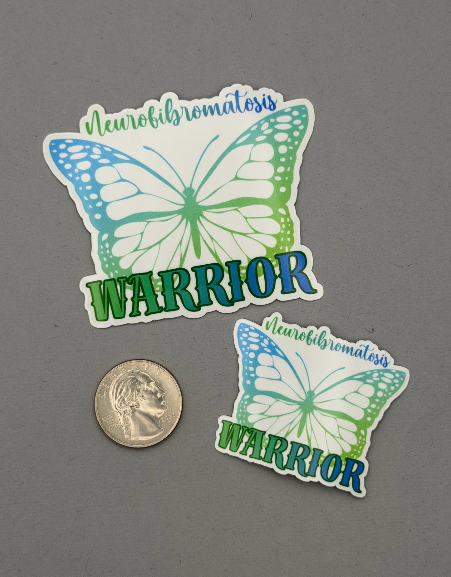 Neurofibromatosis Warrior Butterfly Sticker