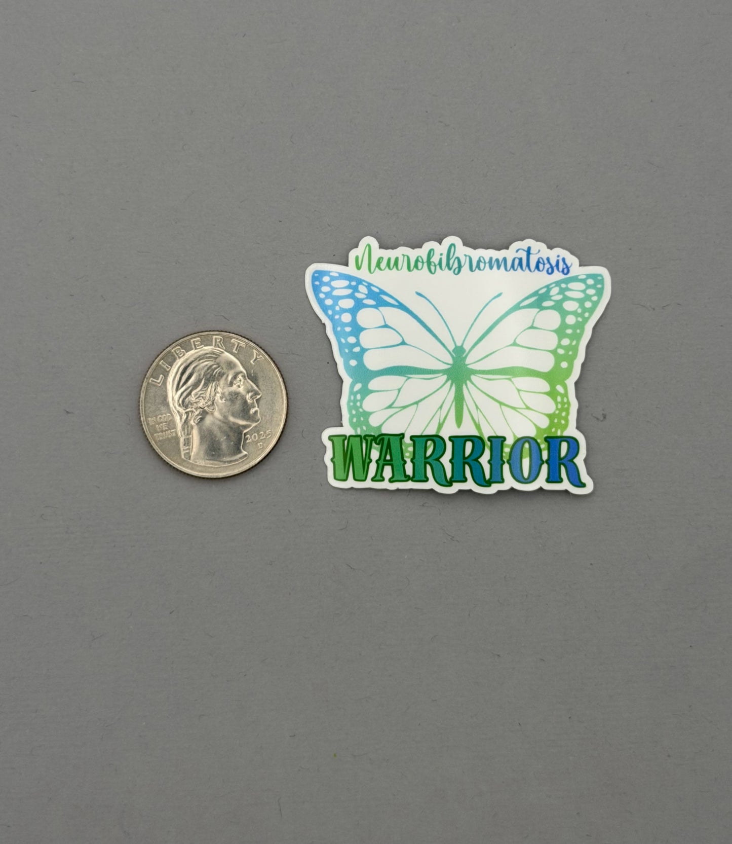 Neurofibromatosis Warrior Butterfly Sticker
