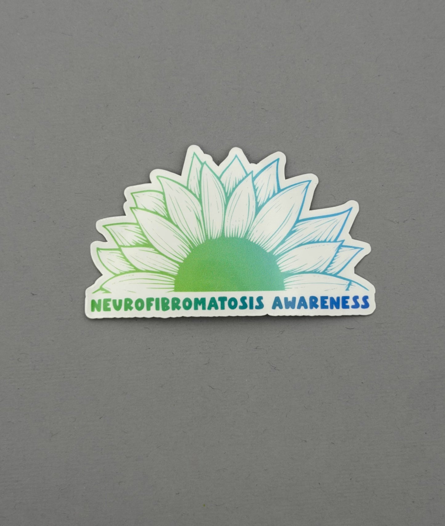 Neurofibromatosis Awareness Sunflower Sticker
