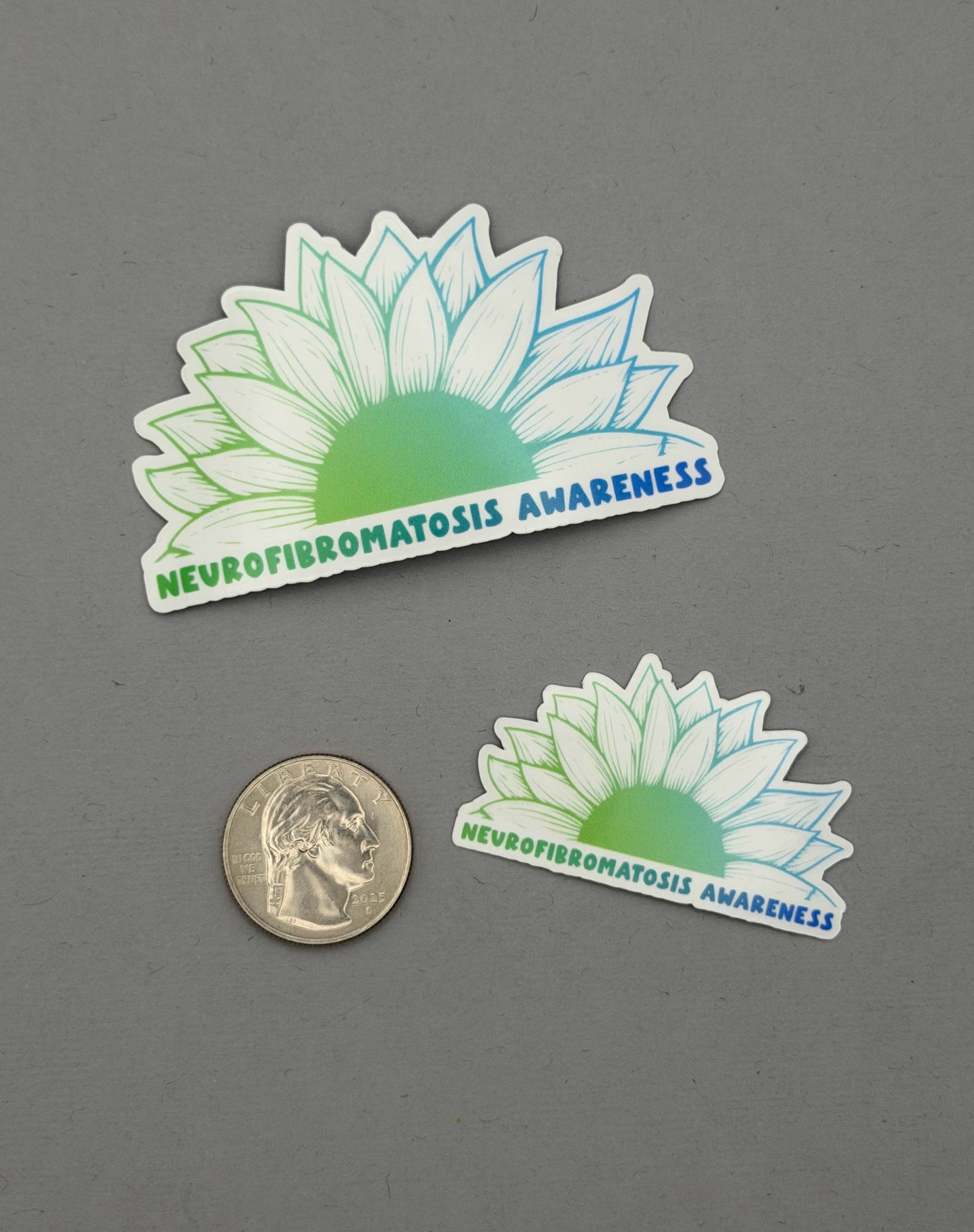 Neurofibromatosis Awareness Sunflower Sticker