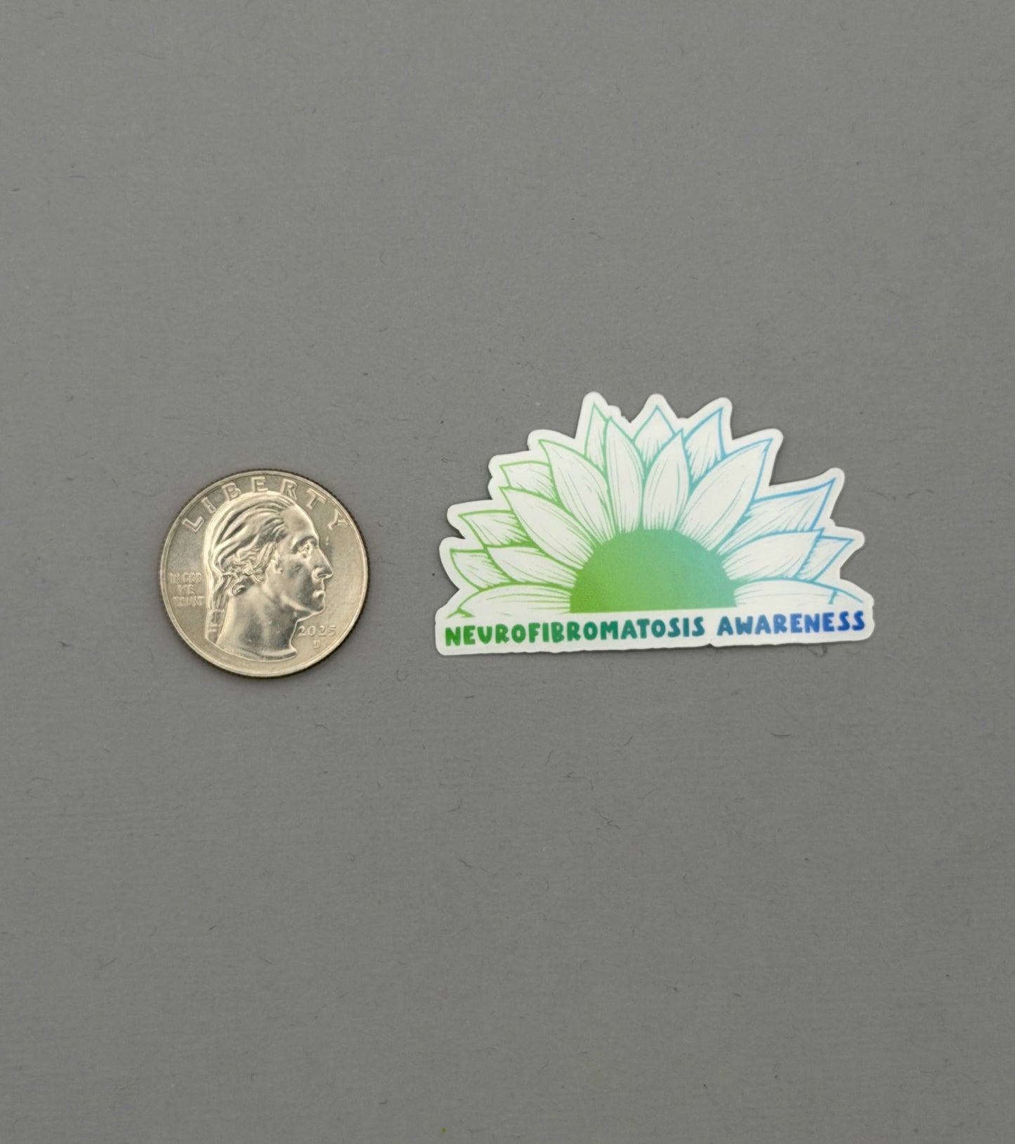 Neurofibromatosis Awareness Sunflower Sticker