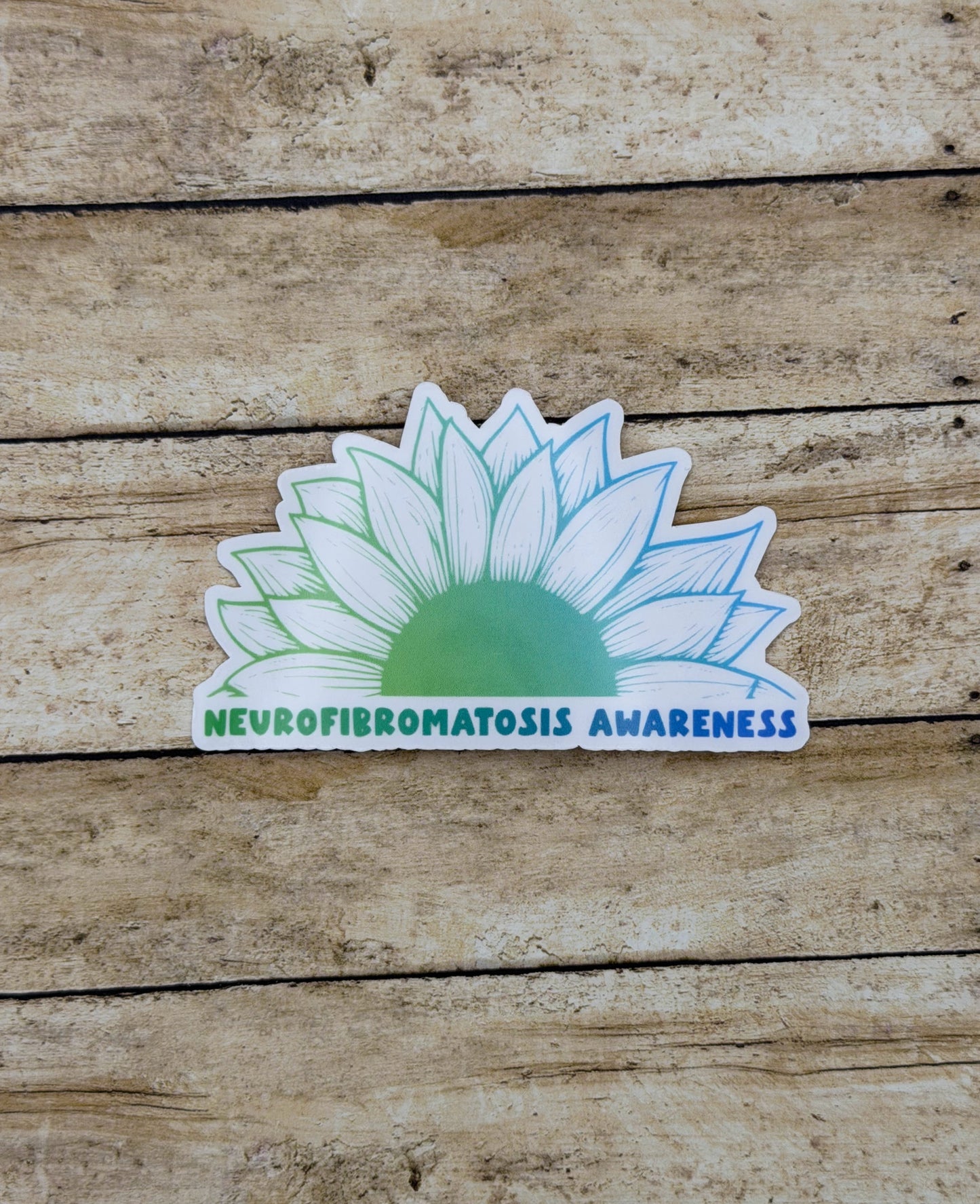 Neurofibromatosis Awareness Sunflower Sticker