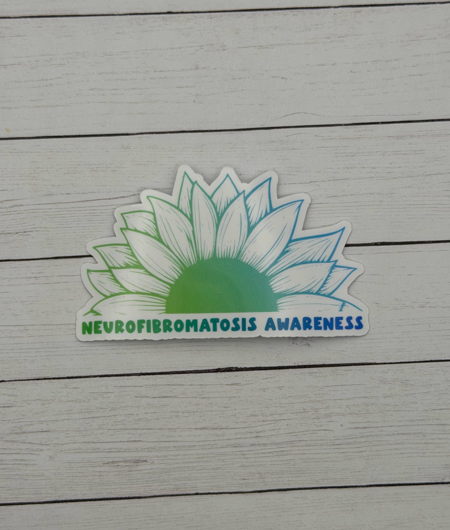 Neurofibromatosis Awareness Sunflower Sticker