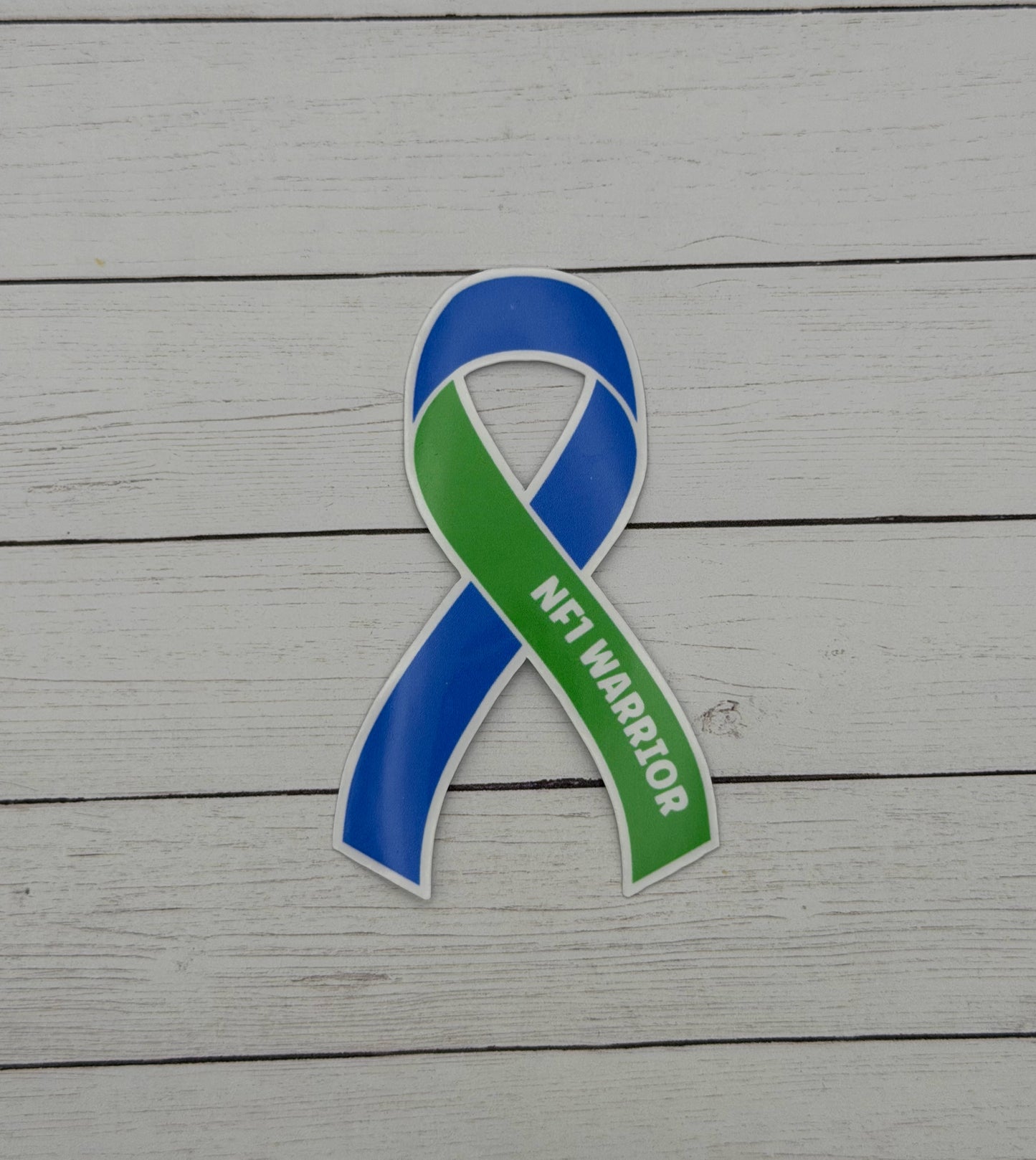 NF1 Warrior Ribbon Sticker | Neurofibromatosis Type 1