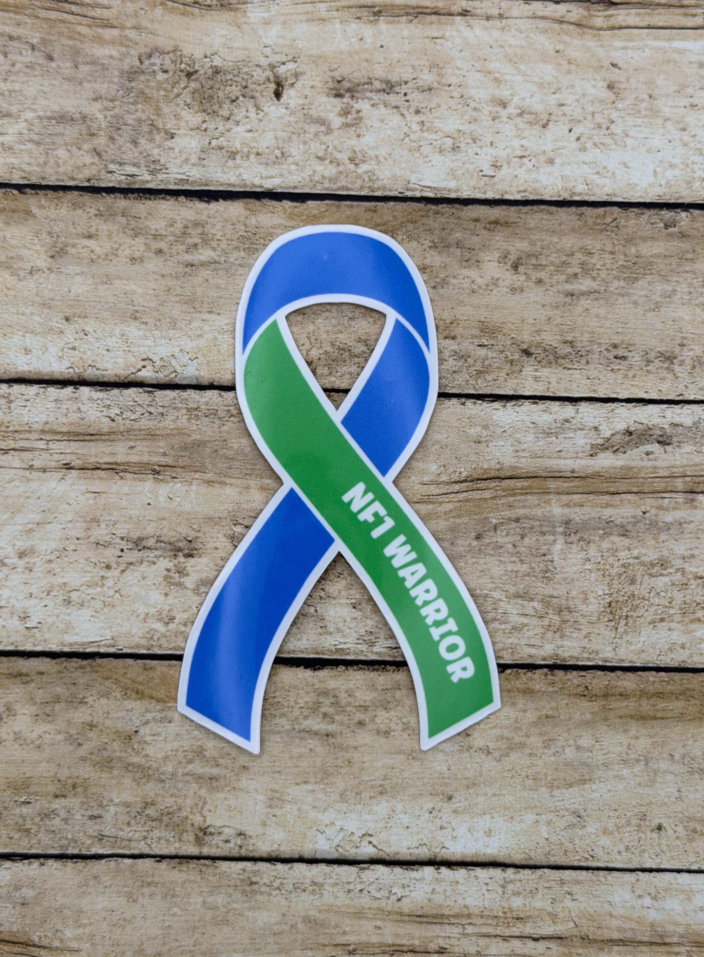 NF1 Warrior Ribbon Sticker | Neurofibromatosis Type 1