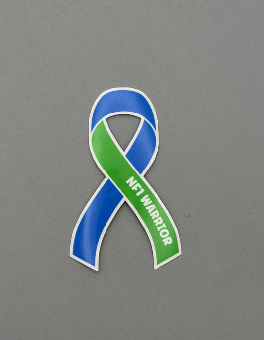 NF1 Warrior Ribbon Sticker | Neurofibromatosis Type 1