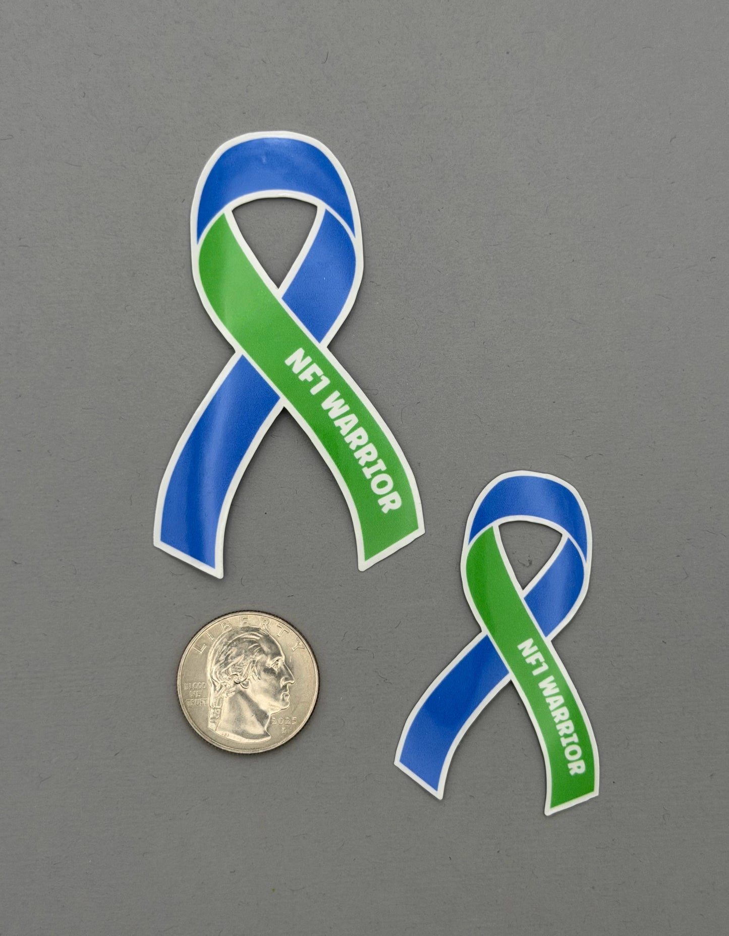 NF1 Warrior Ribbon Sticker | Neurofibromatosis Type 1