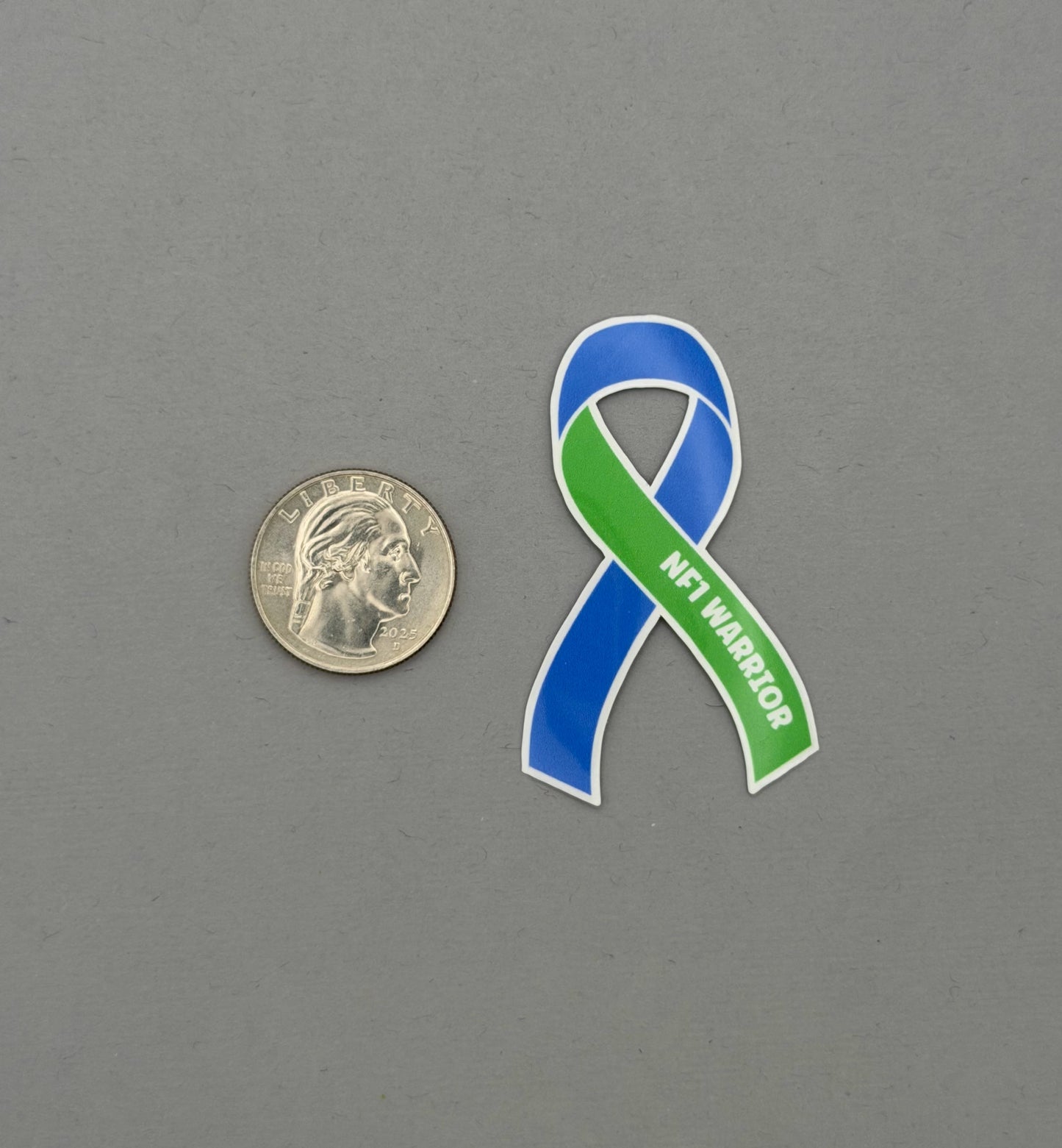 NF1 Warrior Ribbon Sticker | Neurofibromatosis Type 1