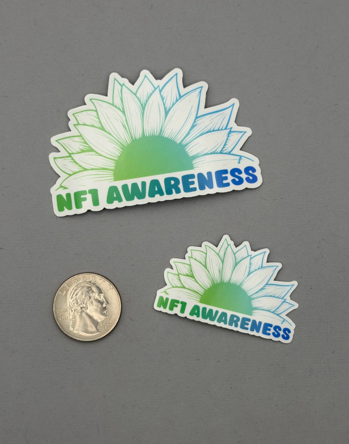 NF1 Awareness Sunflower Sticker | Neurofibromatosis Type 1