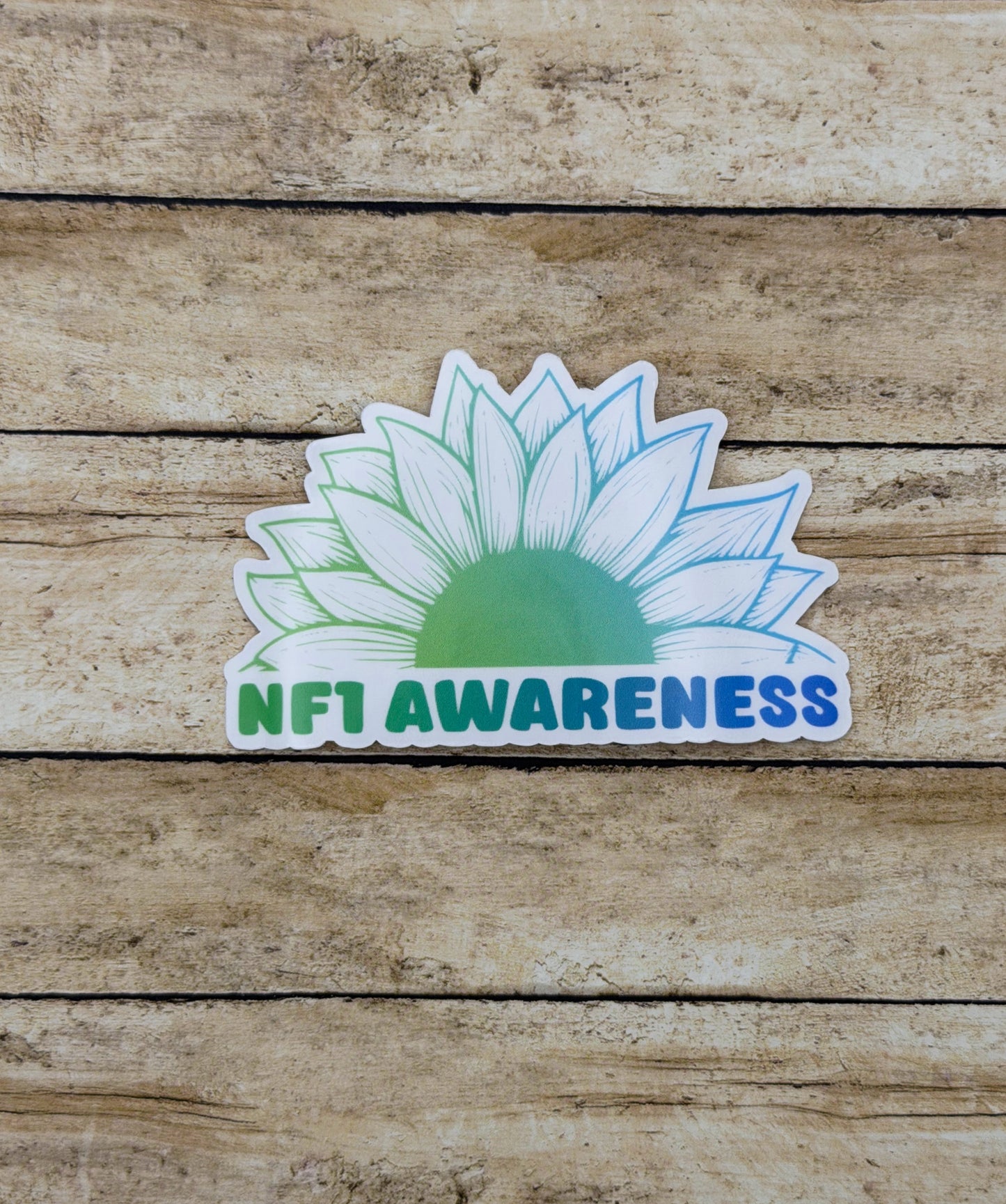 NF1 Awareness Sunflower Sticker | Neurofibromatosis Type 1