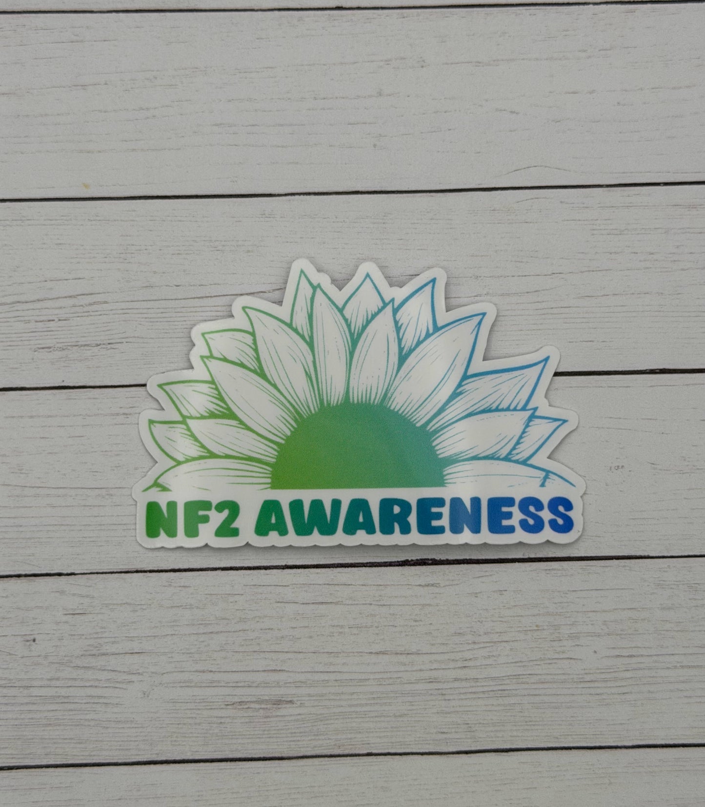 NF2 Awareness Sunflower Sticker | Neurofibromatosis Type 2