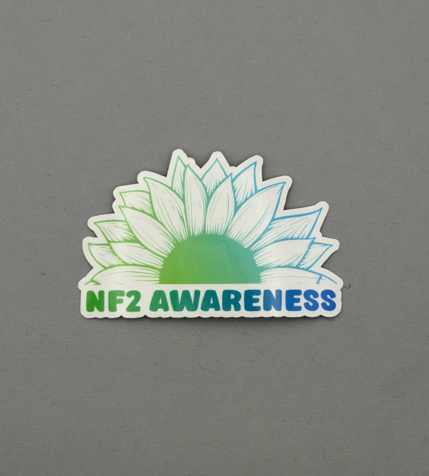 NF2 Awareness Sunflower Sticker | Neurofibromatosis Type 2