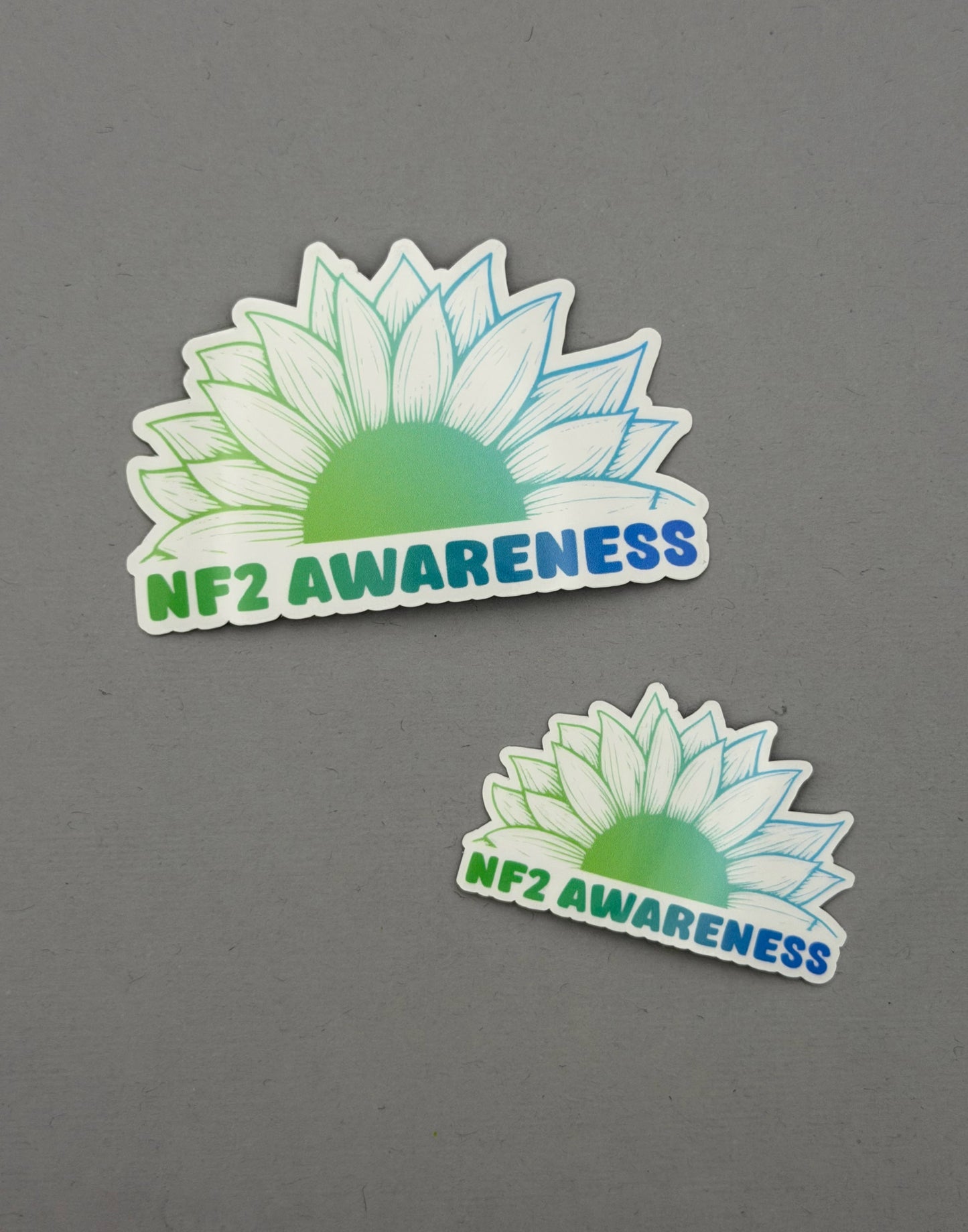 NF2 Awareness Sunflower Sticker | Neurofibromatosis Type 2