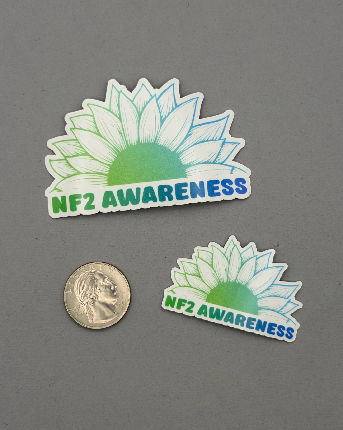 NF2 Awareness Sunflower Sticker | Neurofibromatosis Type 2