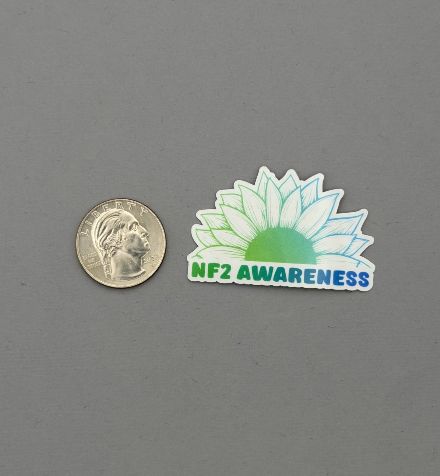 NF2 Awareness Sunflower Sticker | Neurofibromatosis Type 2