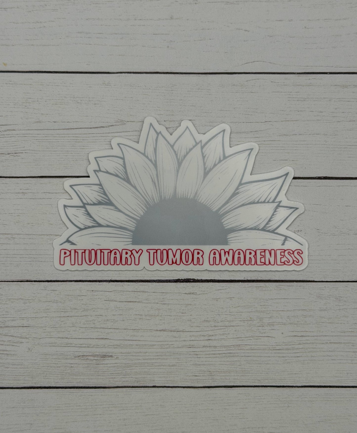 Pituitary Tumor Awareness Sunflower Sticker or Magnet