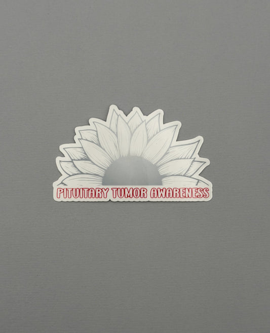 Pituitary Tumor Awareness Sunflower Sticker or Magnet