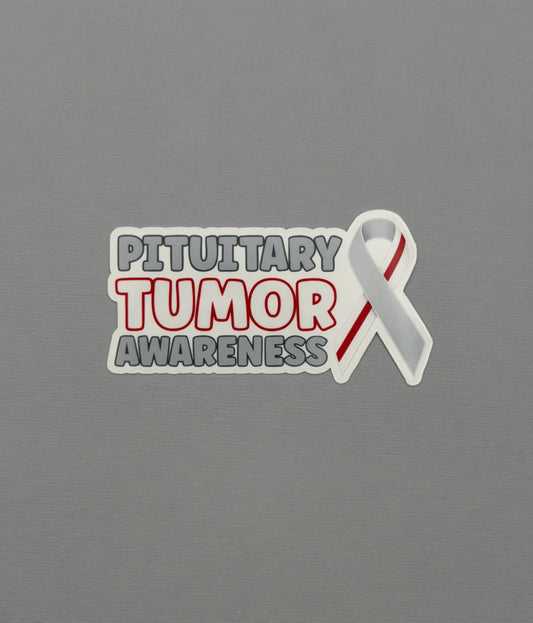 Pituitary Tumor Awareness with Ribbon Sticker or Magnet
