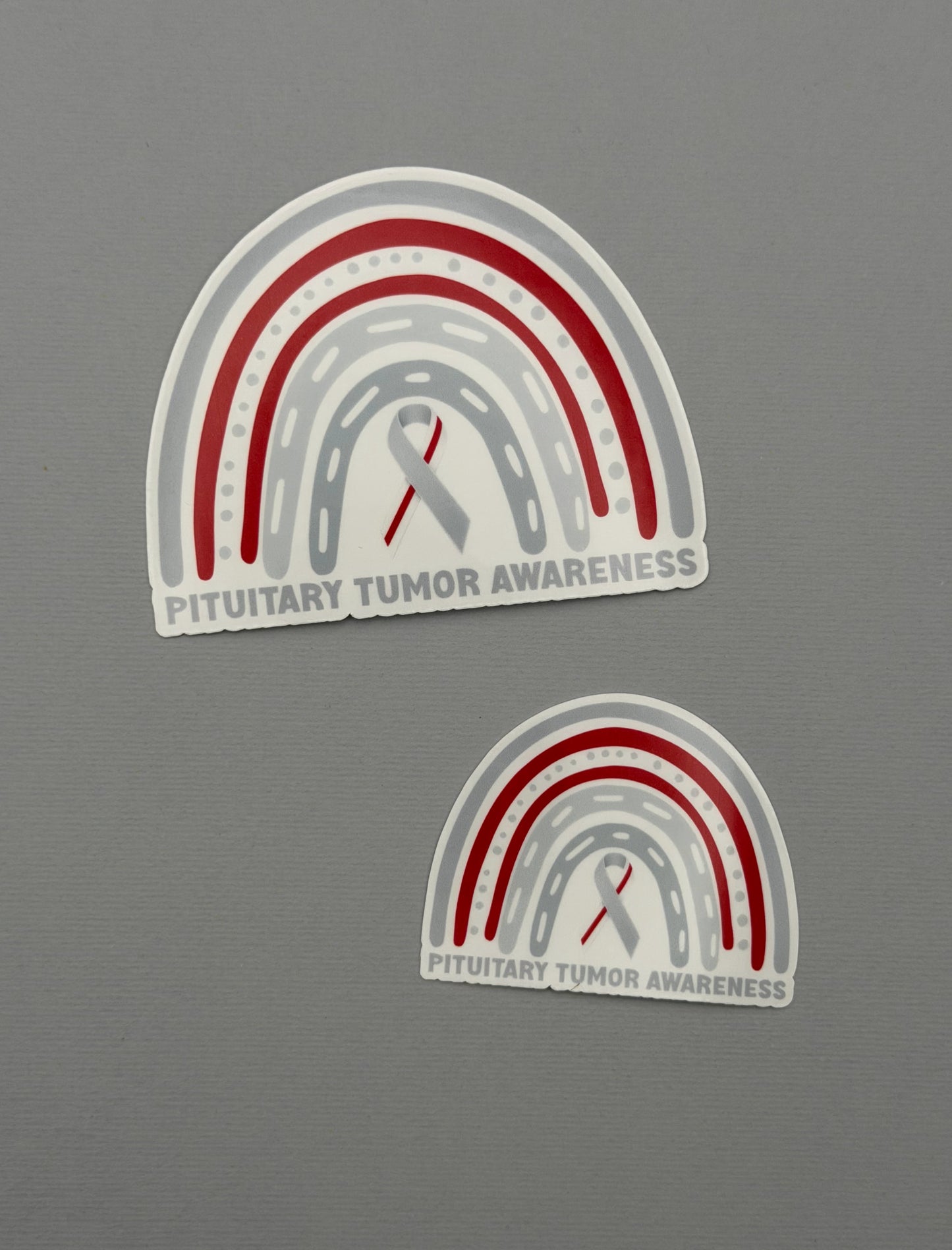 Pituitary Tumor Awareness Rainbow Sticker or Magnet
