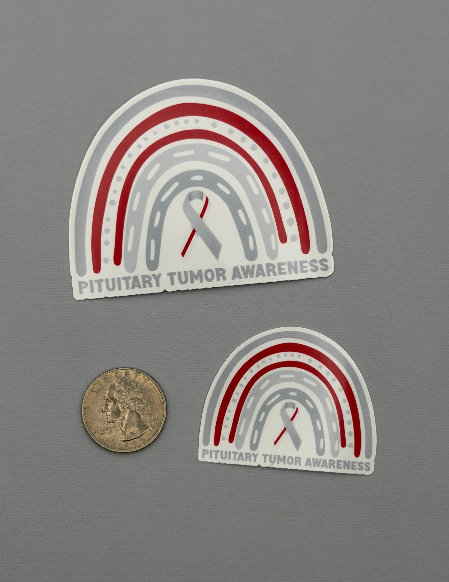Pituitary Tumor Awareness Rainbow Sticker or Magnet