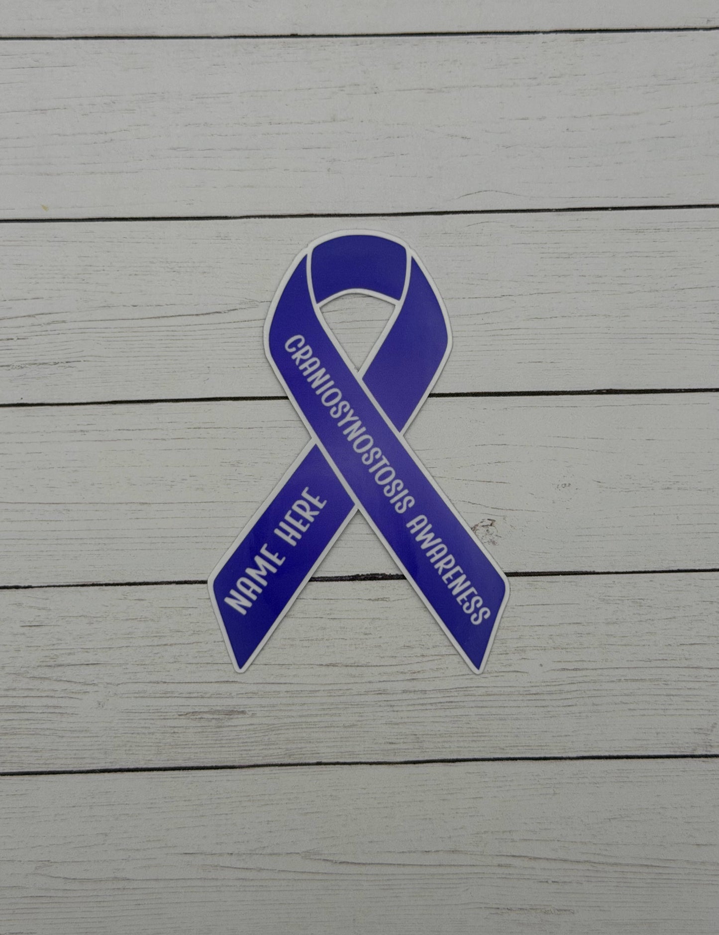 Craniosynostosis Awareness Custom Ribbon Sticker or Magnet