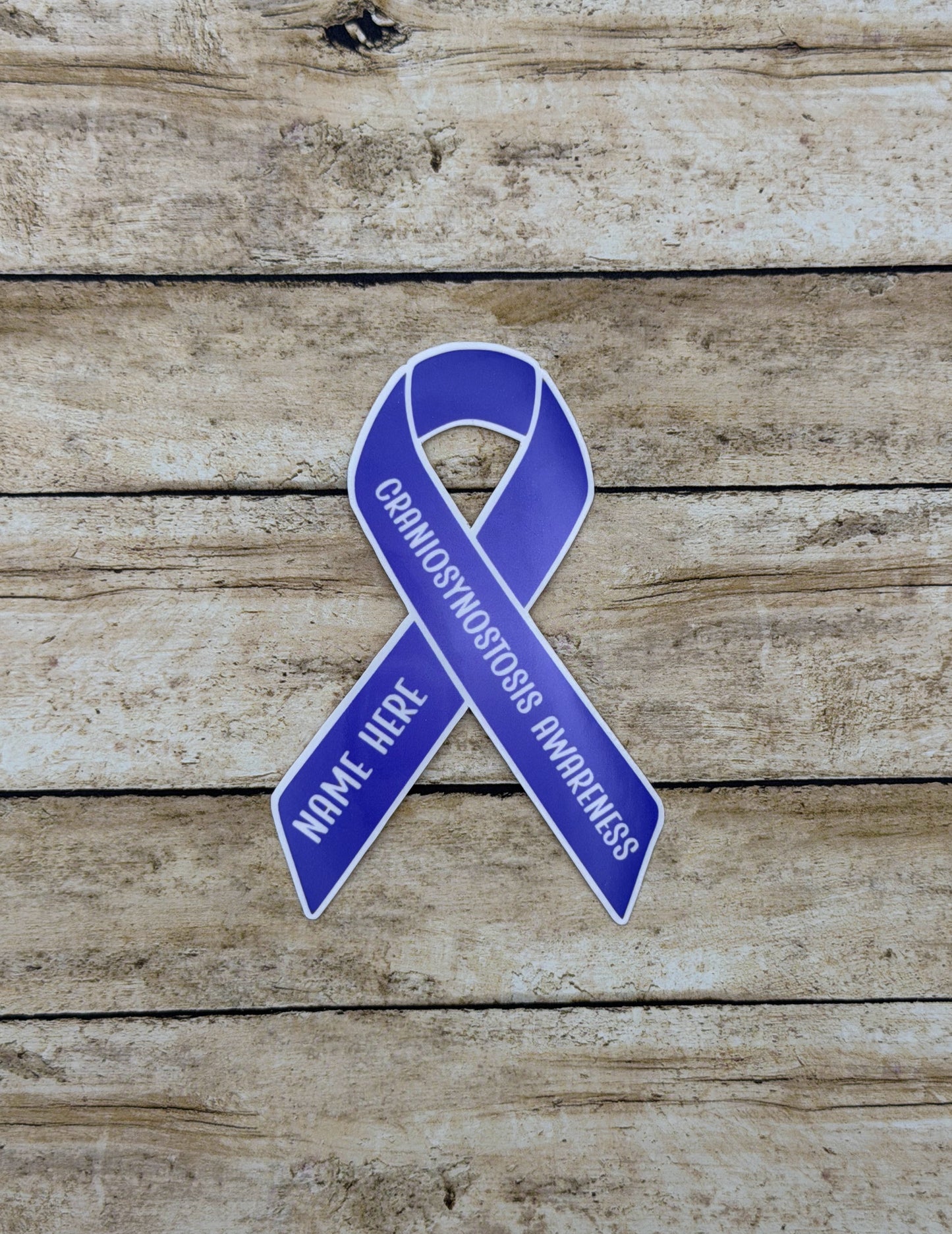 Craniosynostosis Awareness Custom Ribbon Sticker or Magnet