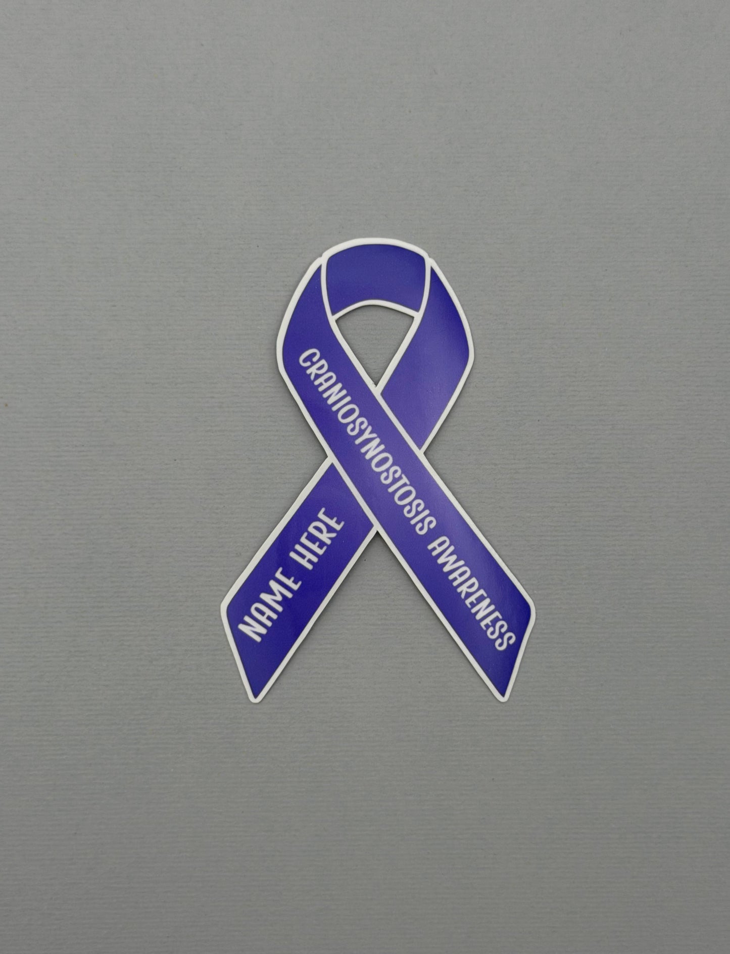 Craniosynostosis Awareness Custom Ribbon Sticker or Magnet