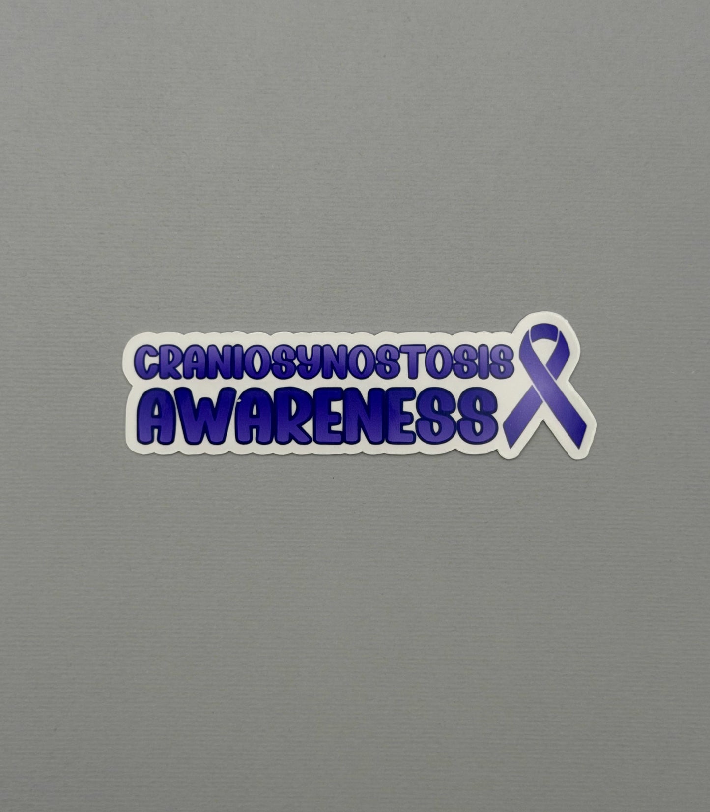 Craniosynostosis Awareness with Ribbon Sticker or Magnet