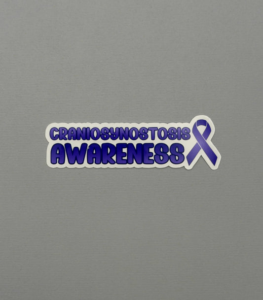 Craniosynostosis Awareness with Ribbon Sticker or Magnet