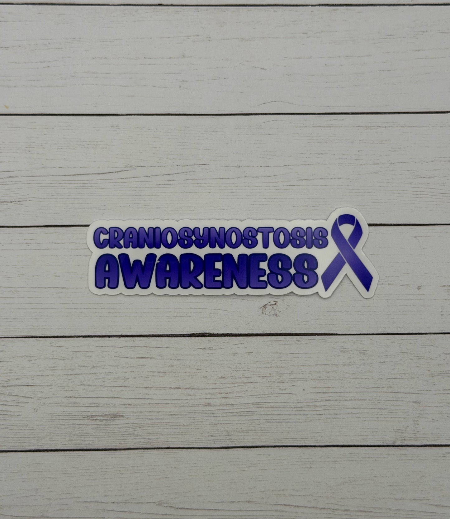Craniosynostosis Awareness with Ribbon Sticker or Magnet