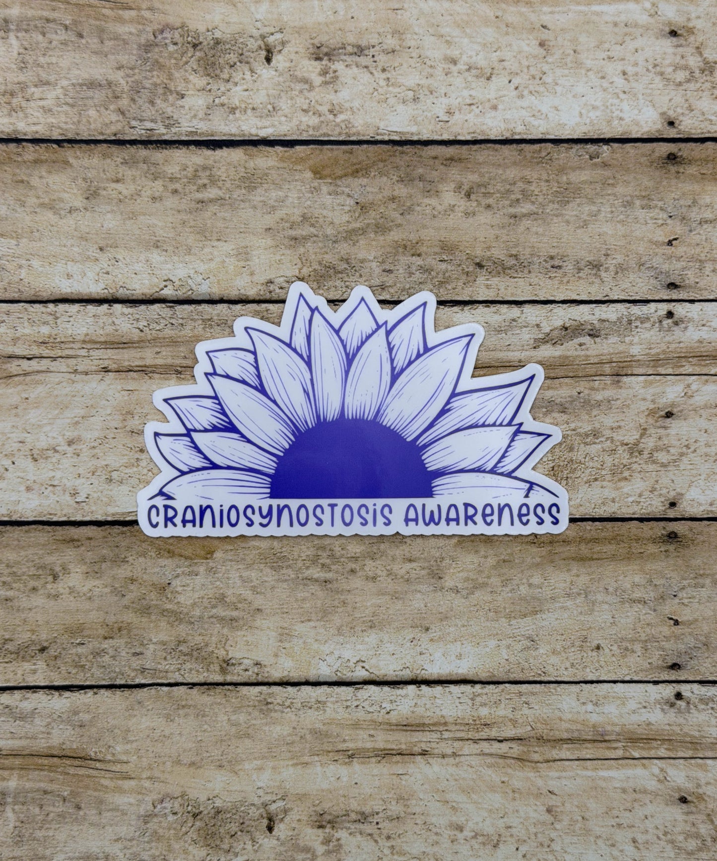 Craniosynostosis Awareness Sunflower Sticker or Magnet
