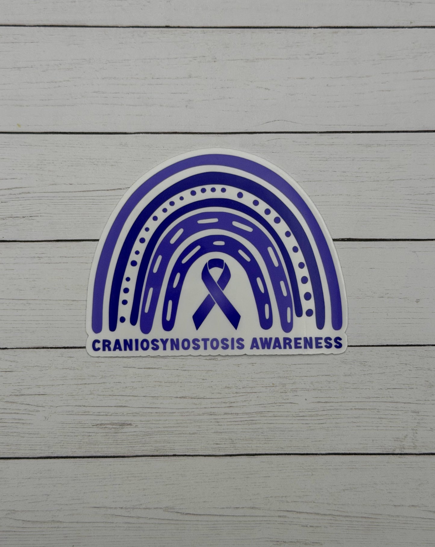 Craniosynostosis Awareness Rainbow Sticker or Magnet
