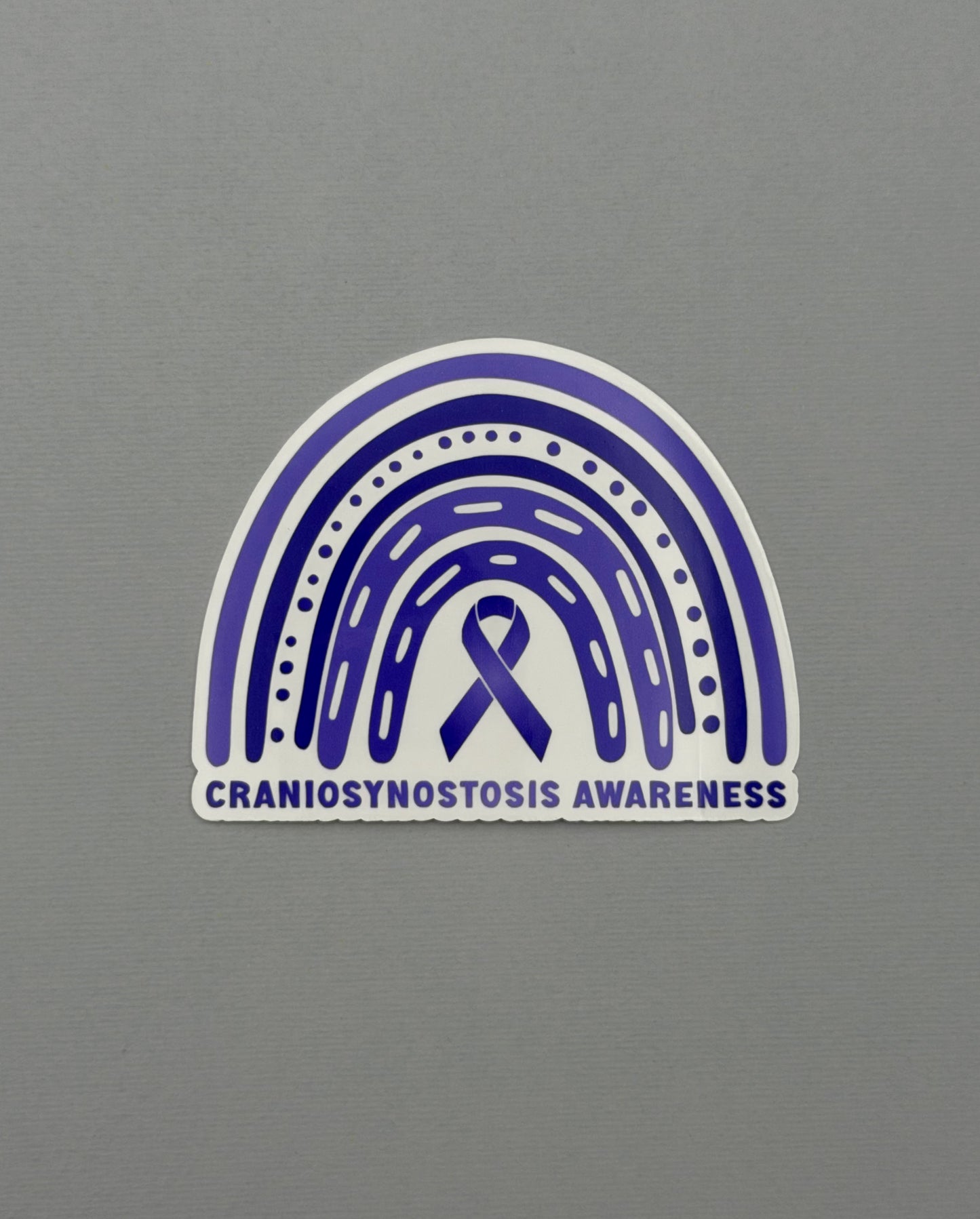 Craniosynostosis Awareness Rainbow Sticker or Magnet