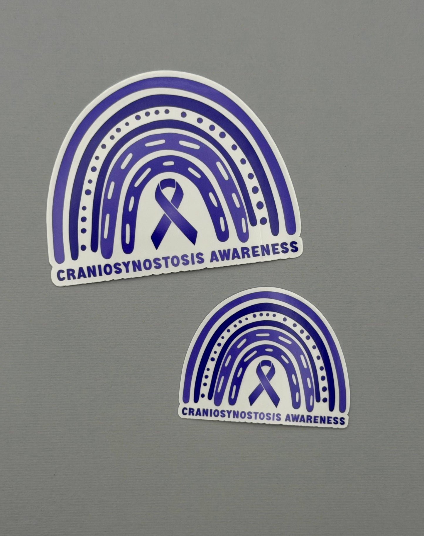 Craniosynostosis Awareness Rainbow Sticker or Magnet