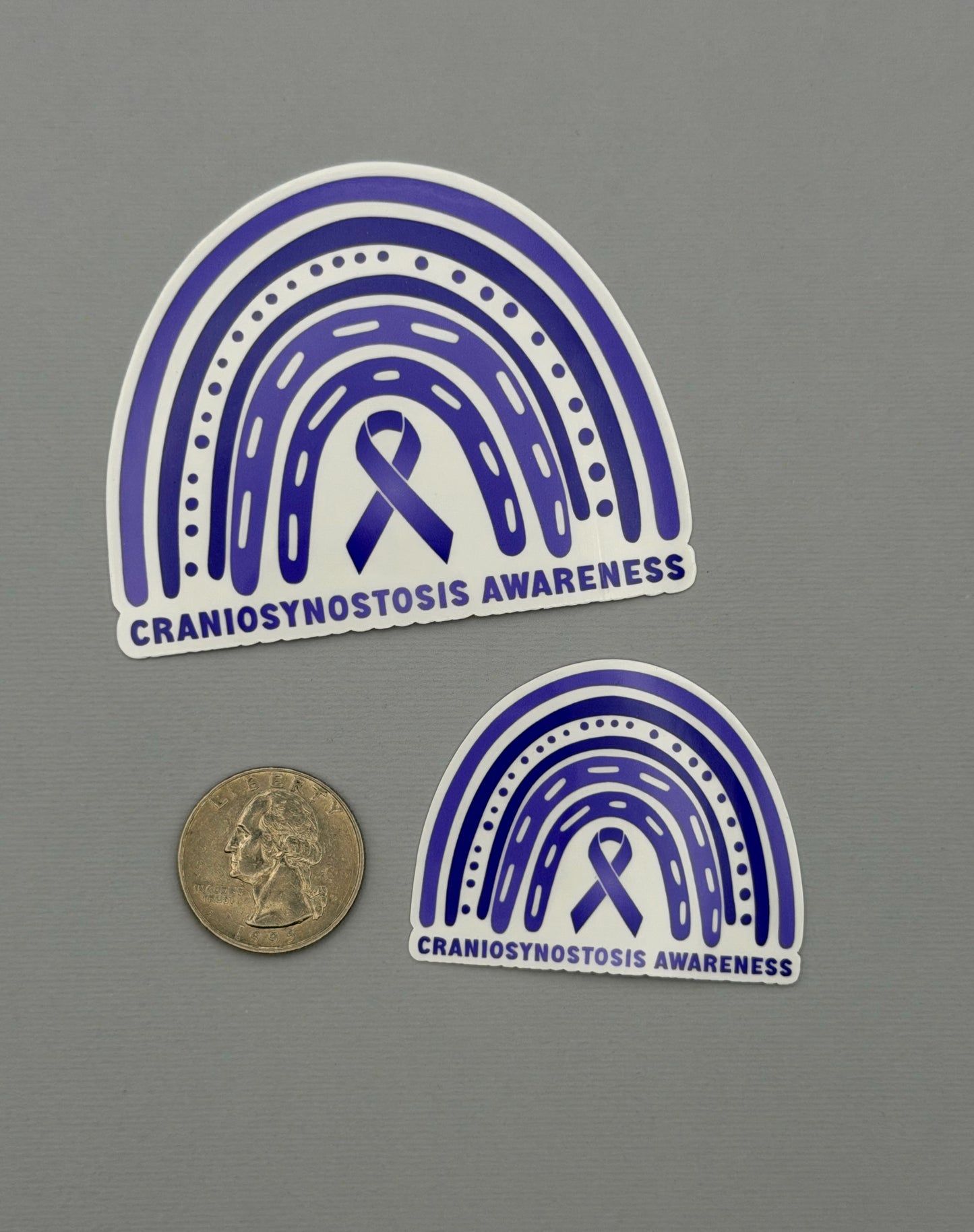 Craniosynostosis Awareness Rainbow Sticker or Magnet