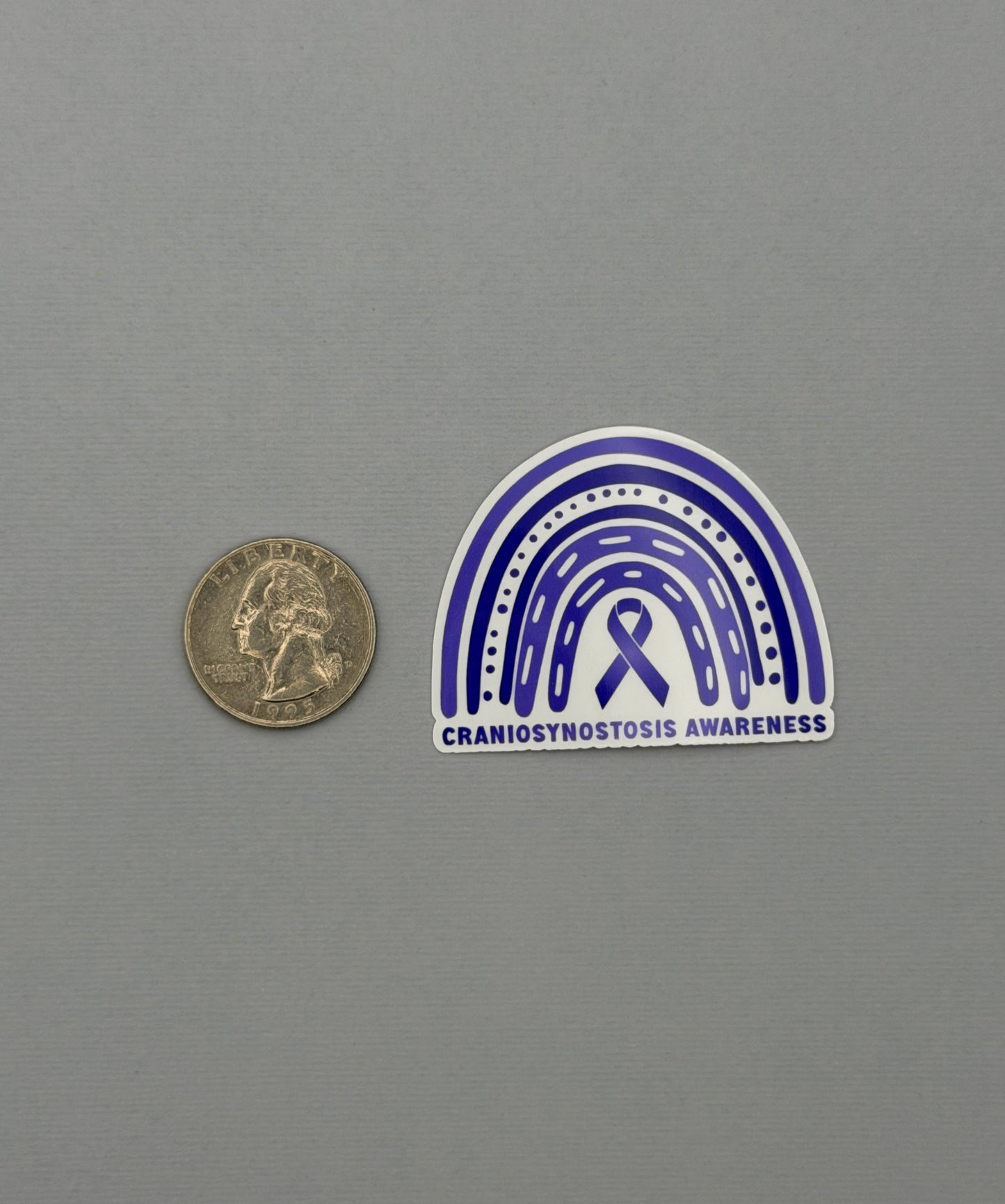Craniosynostosis Awareness Rainbow Sticker or Magnet