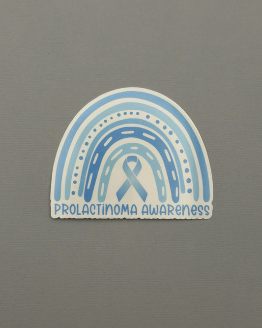 Prolactinoma Awareness Rainbow Sticker or Magnet