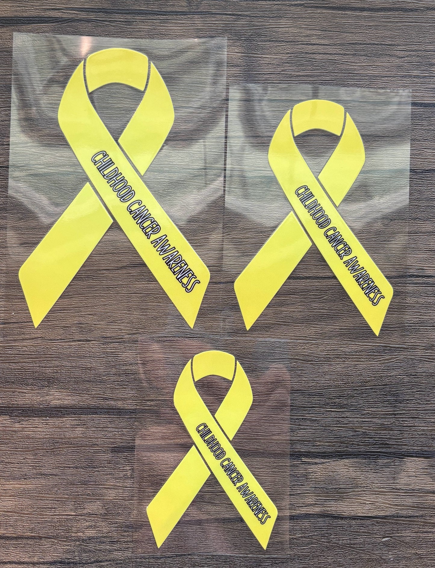 Childhood Cancer Awareness Ribbon Car Decal