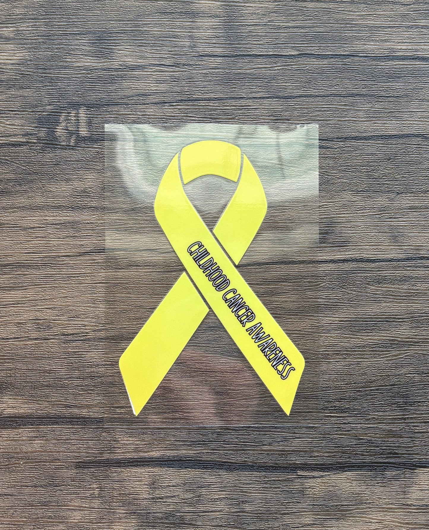Childhood Cancer Awareness Ribbon Car Decal